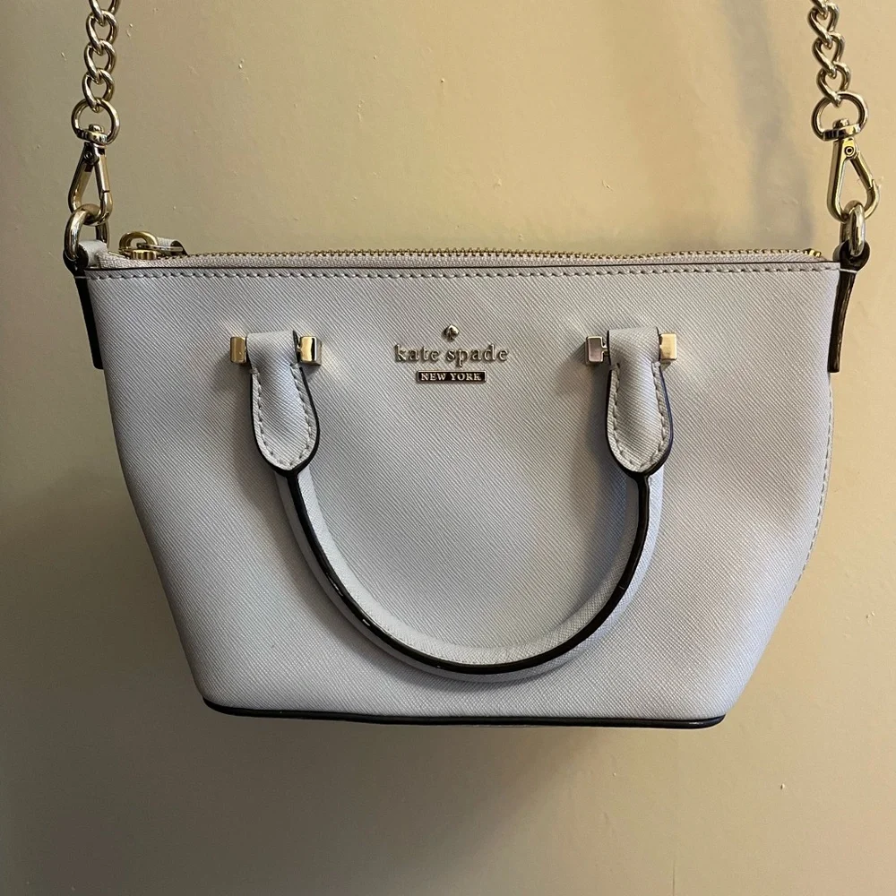 Kate Spade ice blue crossbody bag